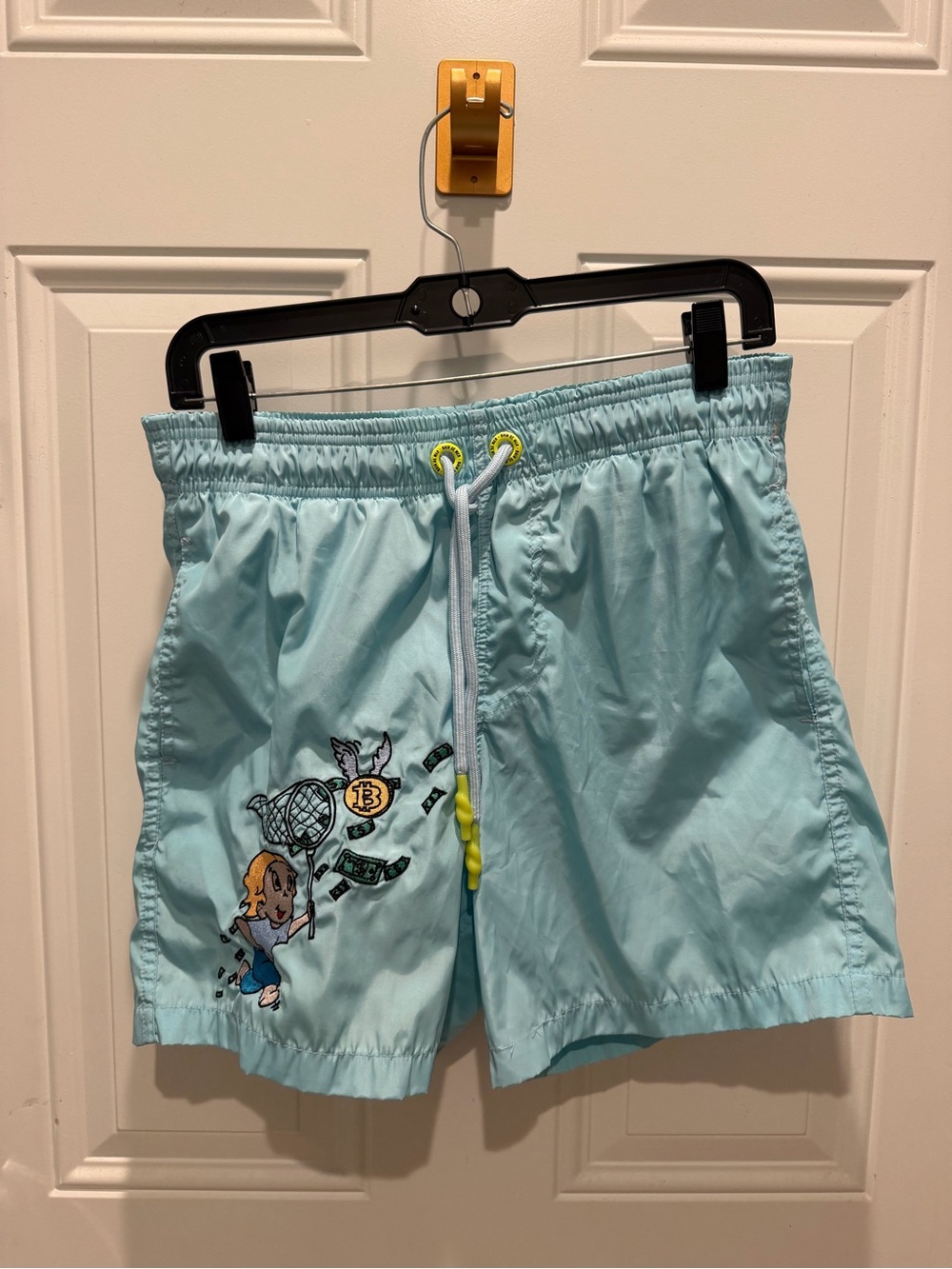 Bain de Mer St Tropez Dolce Vita Swim Trunks Sky Blue Mens XS